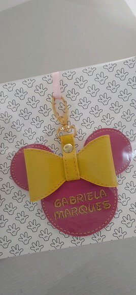 Chaveiro bordado MINNIE/MICKEY