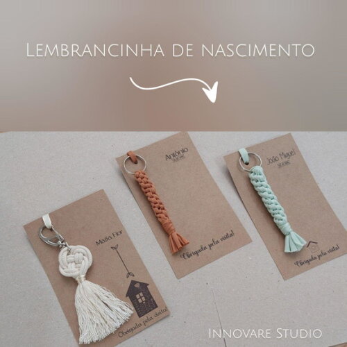Chaveiro Macramé - Maternidade