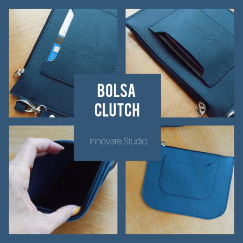 Clutch - Bolsa de Mão em Corino