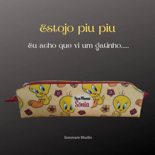 Estojo escolar piu piu