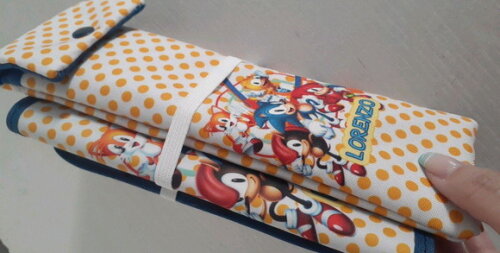 Jogo americano e porta talher Sonic