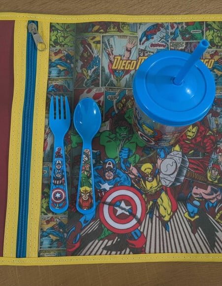 Jogo Americano Infantil com Porta Talheres