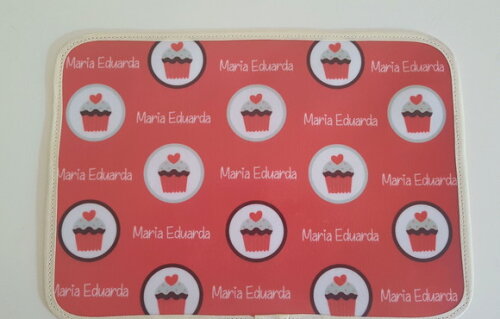 Jogo americano infantil cupcake