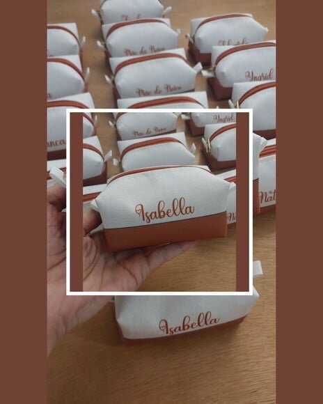 Kit - Mini Box Branco e Terracota com Pingente Coração