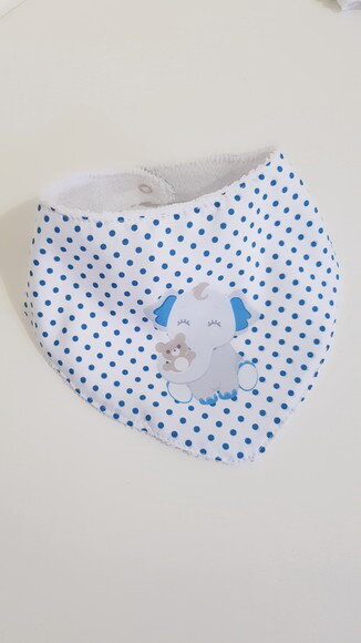 Kit 3 babadores - Elefante baby