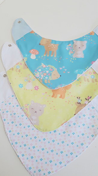 Kit 3 babadores - Floresta baby