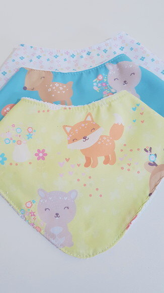 Kit 3 babadores - Floresta baby