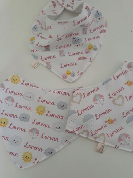 Kit babador e paninhos para bebê
