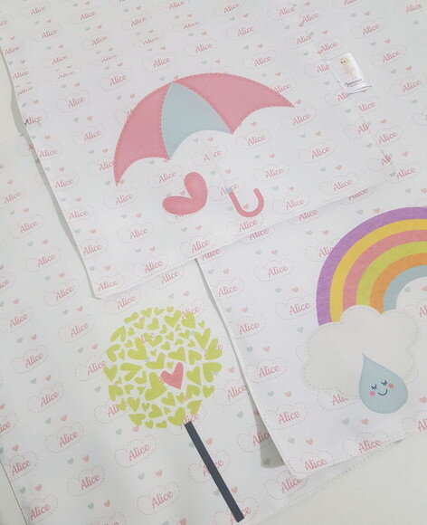 Kit babador e paninhos para bebê