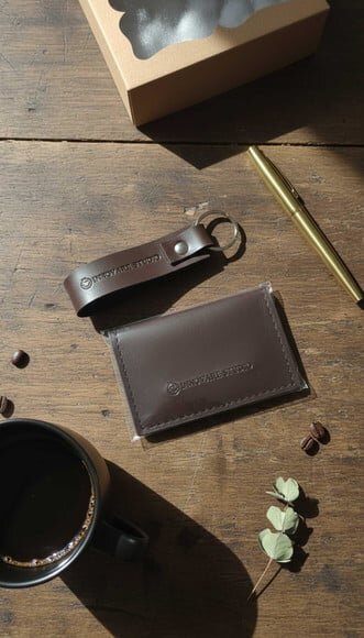 Kit Carteira Slim e Chaveiro