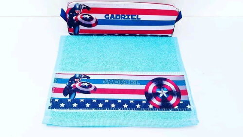 Kit escolar capitão América