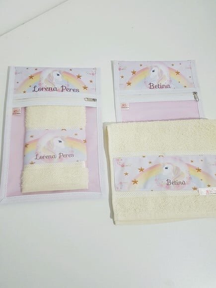 Kit escolar Unicórnio