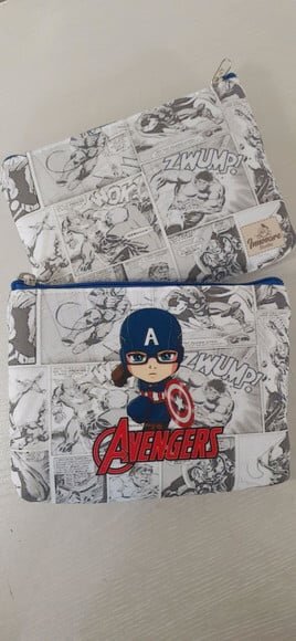 Kit homem Capitão América