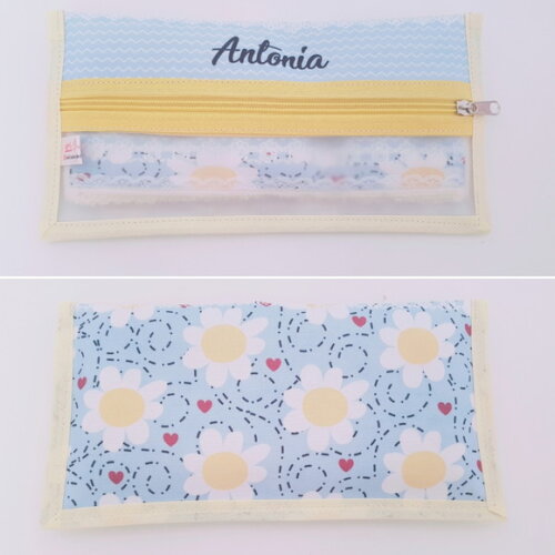Kit Necessaire e toalha de mão Flores