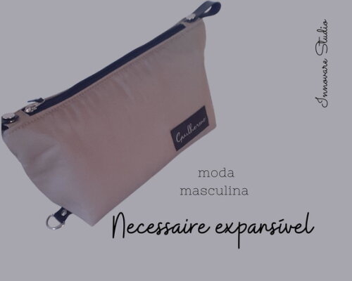 Kit organizador - necessaire expansível e saquinho multiuso
