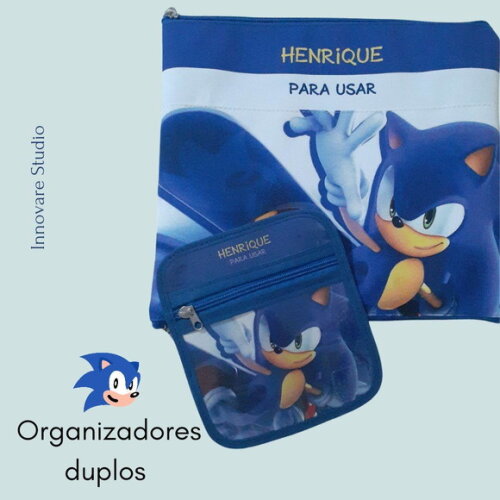 Kit Organizador Duplo - porta máscaras e roupas infantis