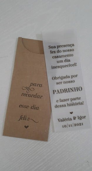 Marcador de páginas - PVC leitoso