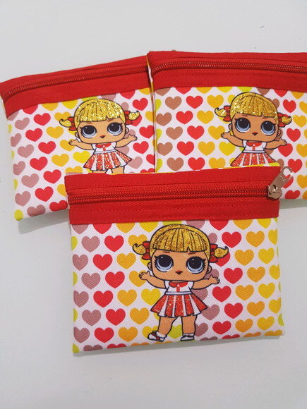 Necessaire boneca - Lol - kit com 20 unidades