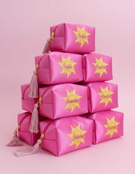 Necessaire Box - Rosa Vibrante