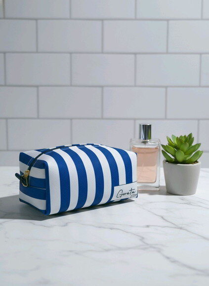 Necessaire Box P - Listras Azuis