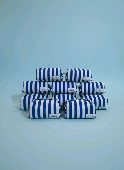 Necessaire Box P - Listras Azuis