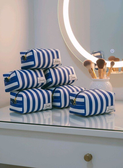 Necessaire Box P - Listras Azuis