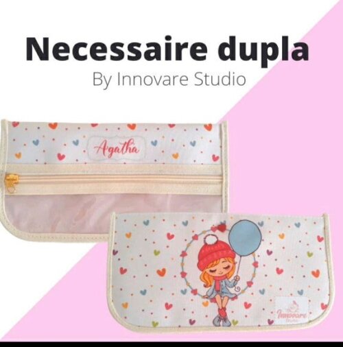 Necessaire dupla para itens de higiene bucal