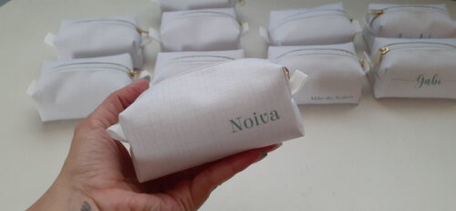 Necessaire Mini Box - Areia e Verde Militar