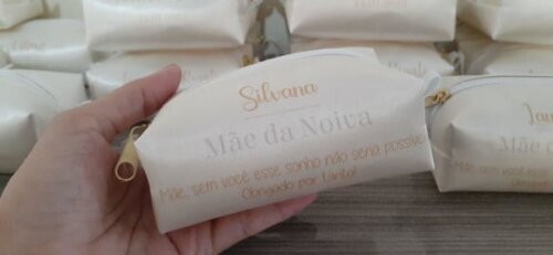 Necessaire mini box - branco e marfim
