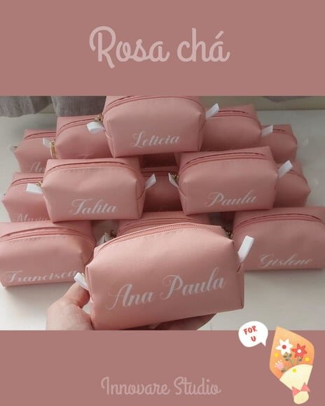 Necessaire Mini Box - Rosa Chá