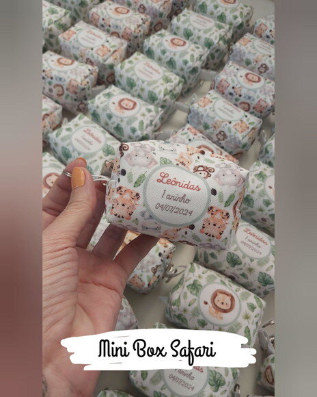 Necessaire Mini Box - Safari Baby