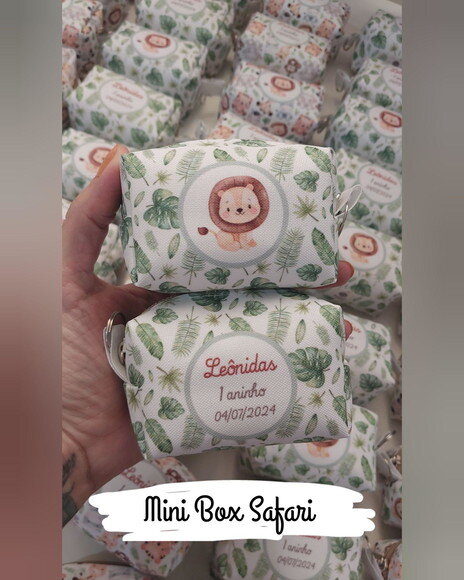 Necessaire Mini Box - Safari Baby