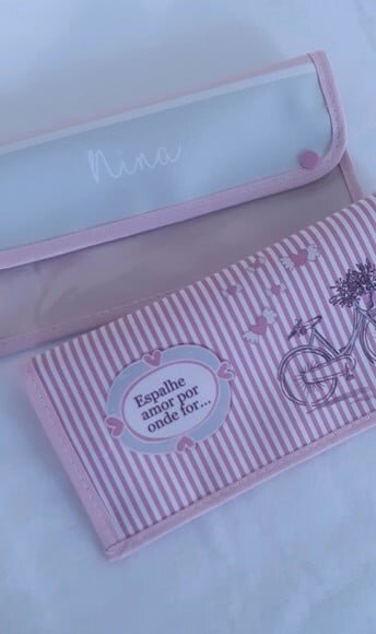 Necessaire para kit higiene - espalhe amor