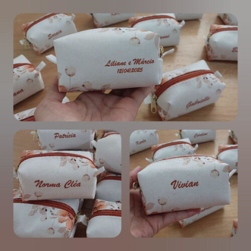 Necessaire Personalizada - Casamento Terracota