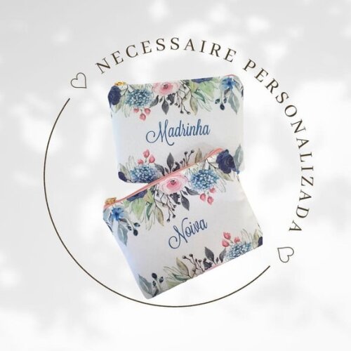 Necessaire personalizada - Flores