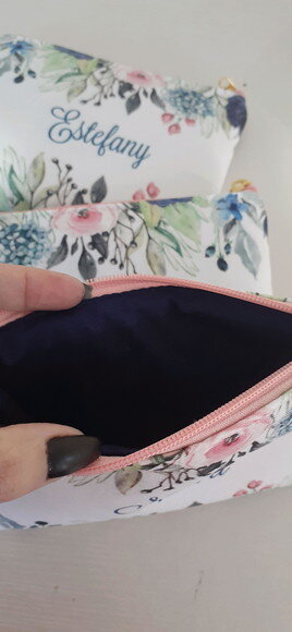 Necessaire personalizada - Flores