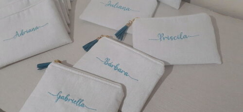 Necessaire personalizada - linho