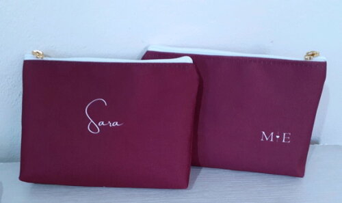 Necessaire personalizada - madrinhas Marsala