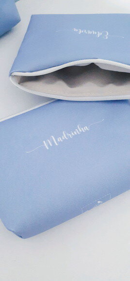 Necessaire personalizada Azul Serenity