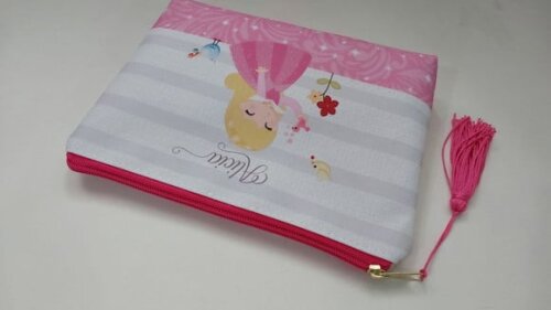 Necessaire Personalizada, com Tassel Decorativo