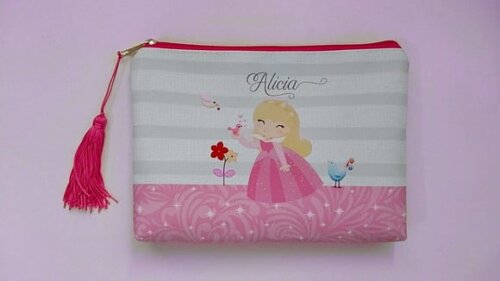 Necessaire Personalizada, com Tassel Decorativo