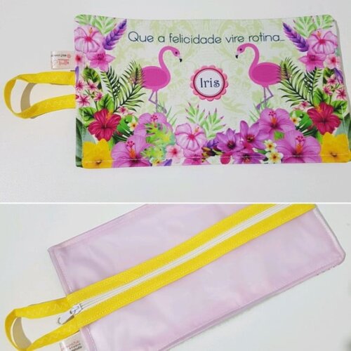 Necessaire porta escova de dente Flamingo