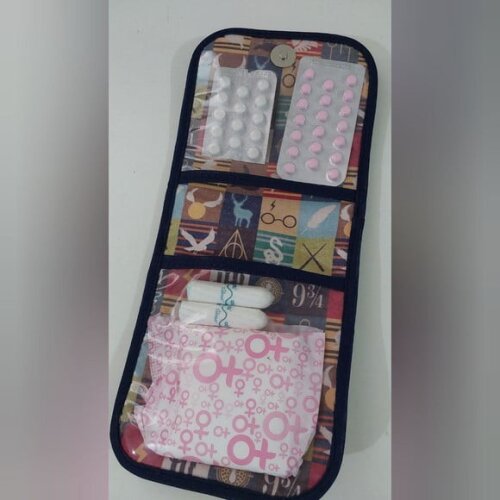Porta Absorvente e Medicamentos Harry Potter