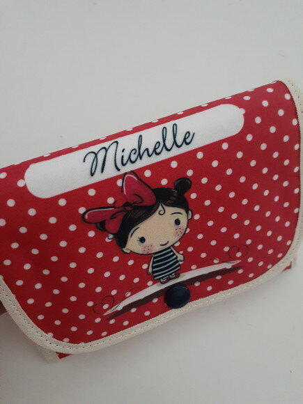 Porta absorvente vermelho