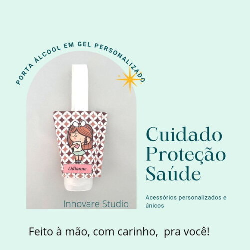 Porta álcool em gel personalizado