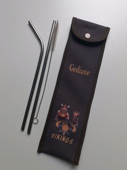 Porta canudo ecológico Vikings