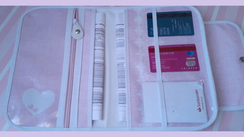 Porta Documentos Infantil - Coração