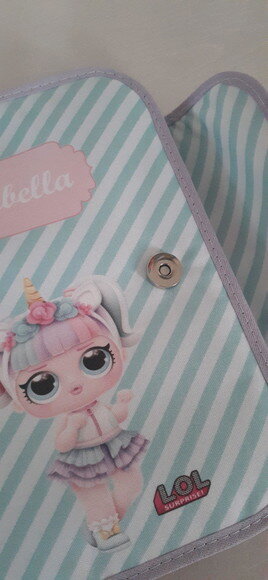 PORTA DOCUMENTOS INFANTIL - LOL UNICÓRNIO