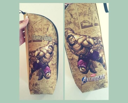 Porta garrafa personalizado Incrível Hulk
