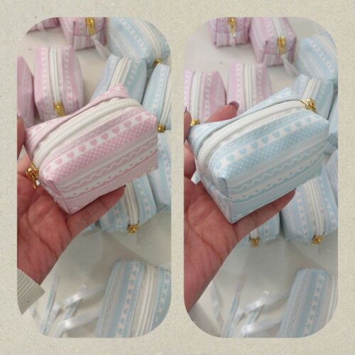 Porta Moedas - Rosa e Azul
